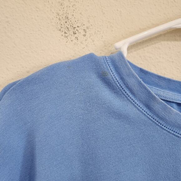 Aerie Light Blue Long Sleeve Cropped Knot Front Sweater Top Size XS - Picture 5 of 8